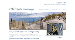 Desktop Screenshot of mariposawebsitedesign.com